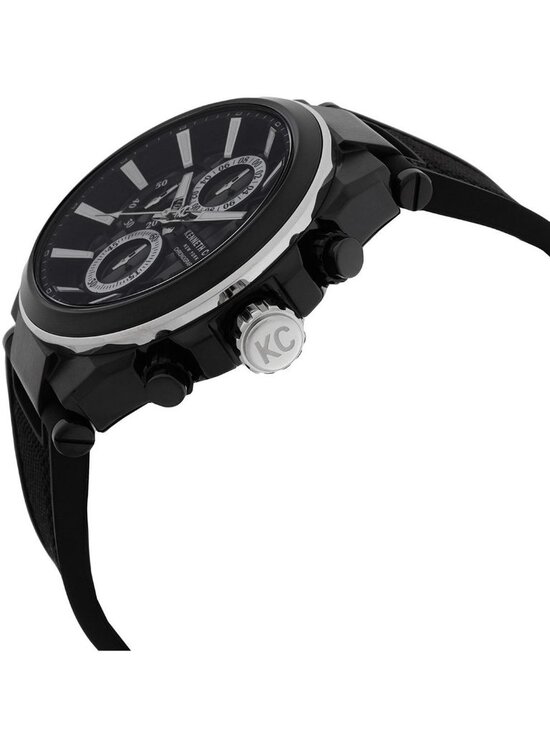 NWT Kenneth Cole New York Chronograph Quartz Black Dial Men\'s Watch